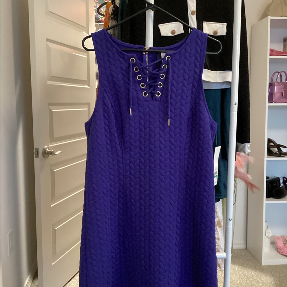 Elegant Purple Sleeveless Dress